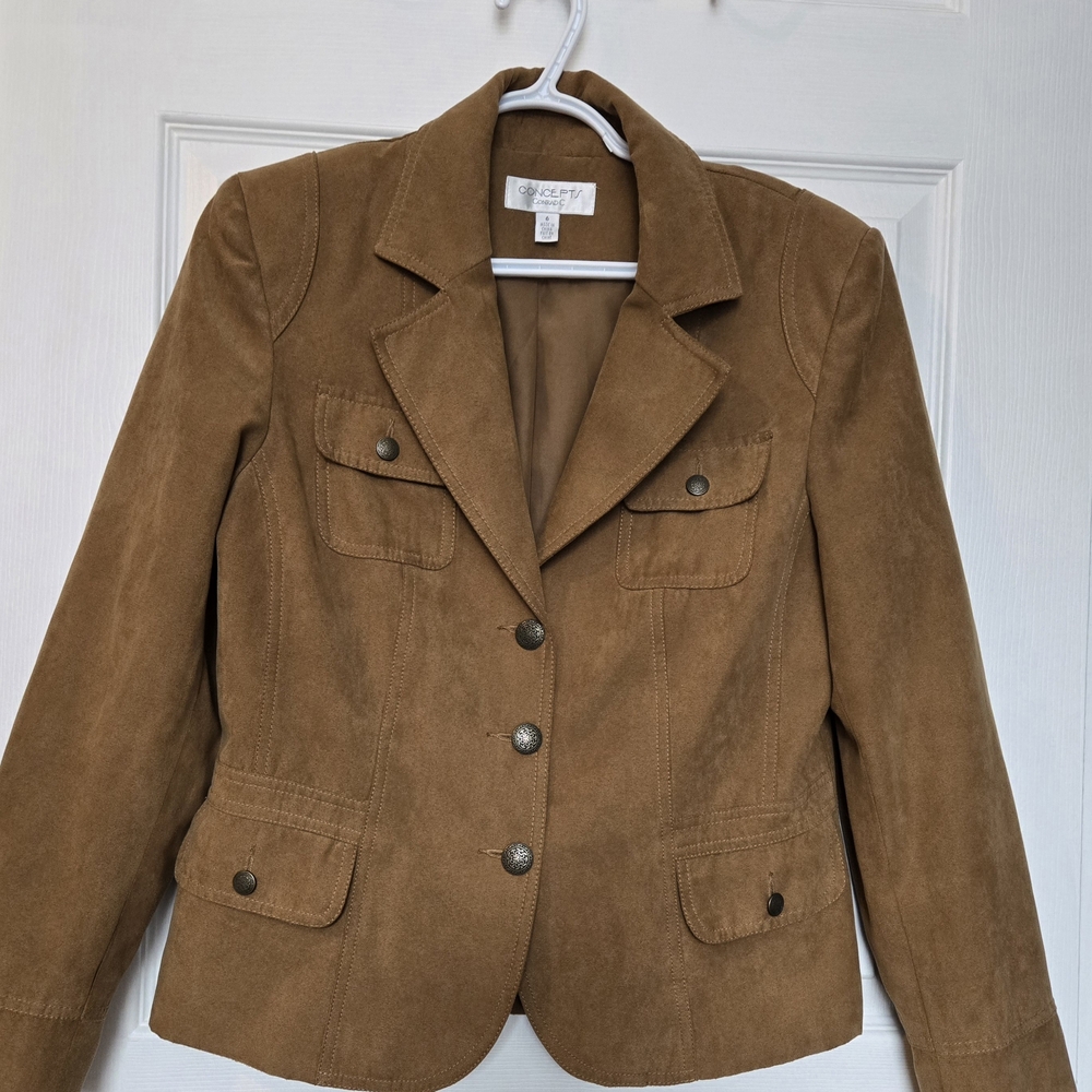 VINTAGE Concepts Conrad C. Brown Button Up Jacket